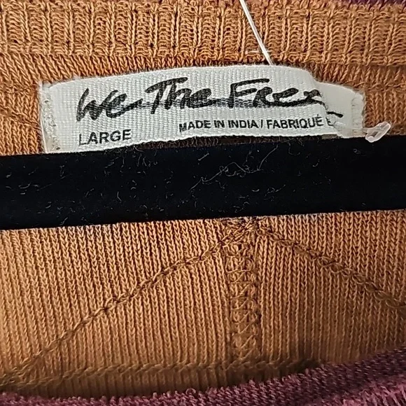 We The Free Burgundy and Mustard Top - Picture 2 of 14